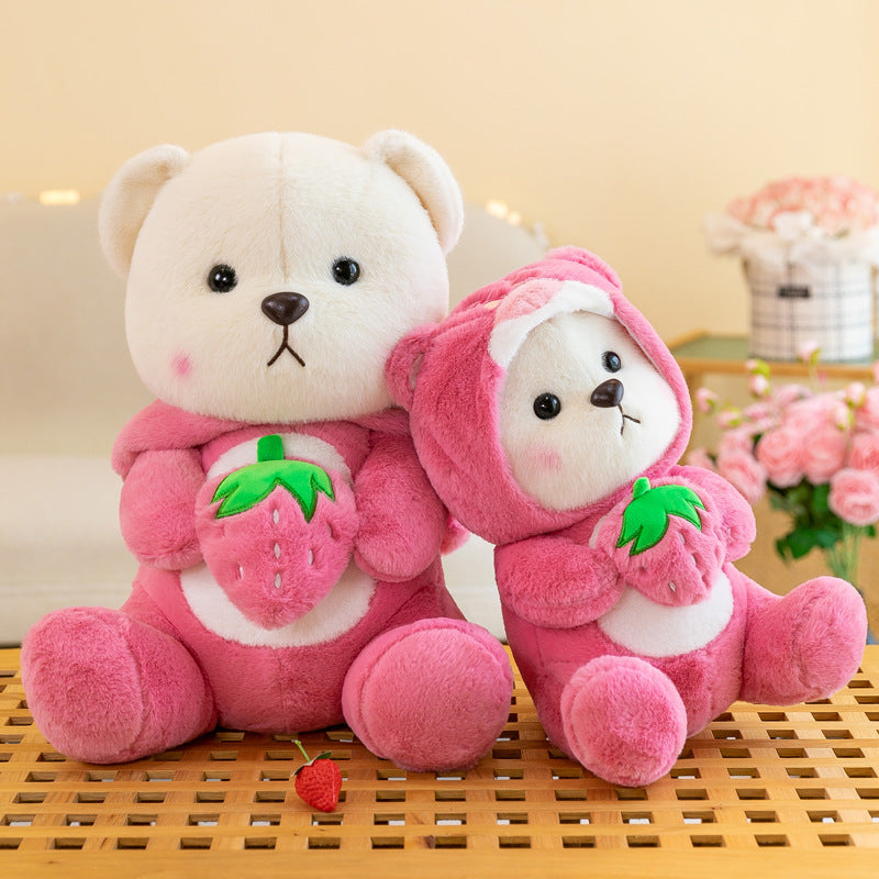 Strawberry Blush Bear: Your Sweet and Cuddly Companion