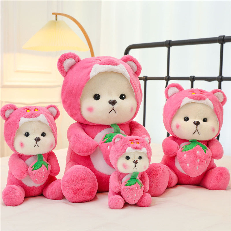 Strawberry Blush Bear: Your Sweet and Cuddly Companion