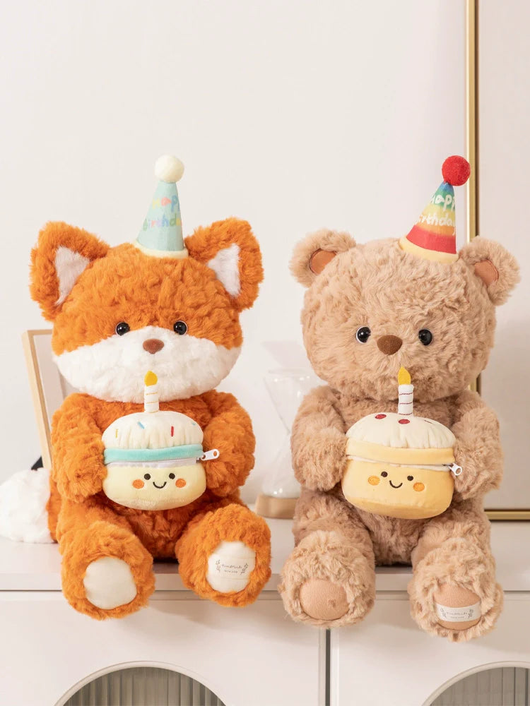 Sweet Bear Plush with Cupcake – Perfect Birthday Gift