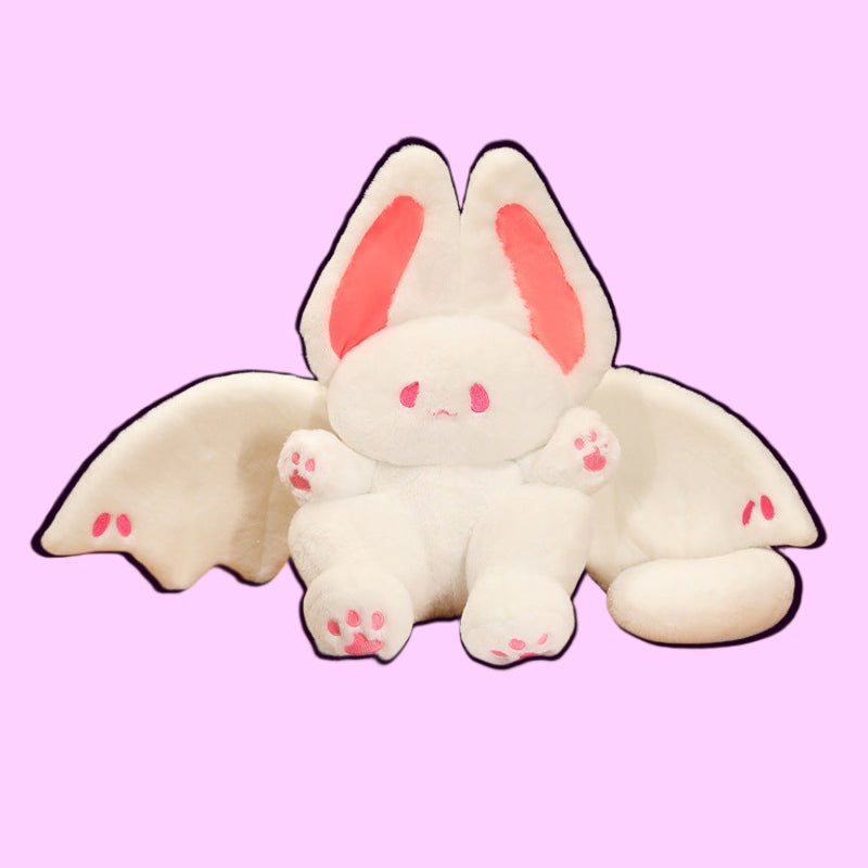 Twilight Snuggler: Bat-Rabbit Plush Pal