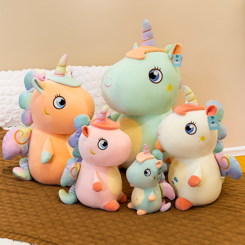 Whimsical Rainbow Unicorn Plush