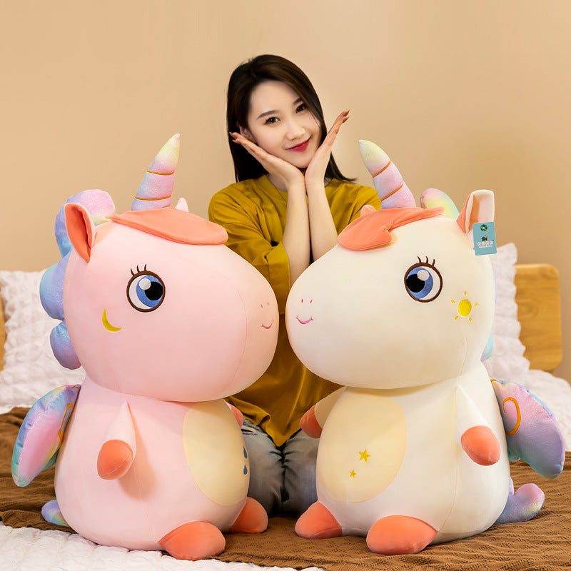 Whimsical Rainbow Unicorn Plush