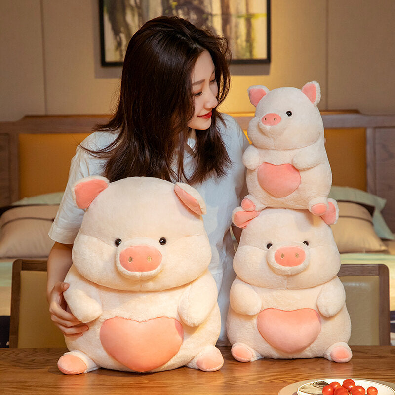 The Loveable Pig Plushie with a Heart