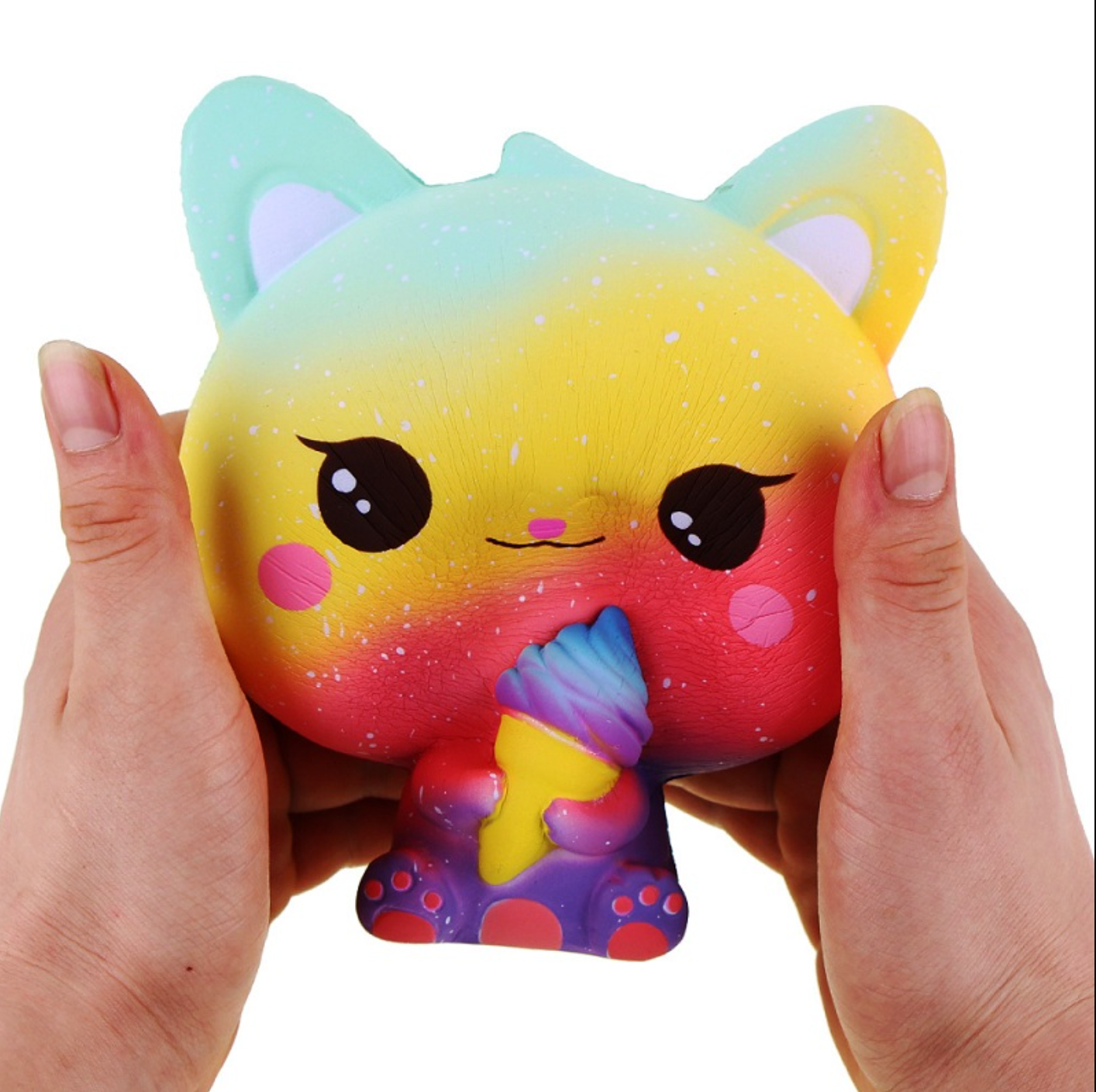 Galaxy Ice Cream Kitty Squishy