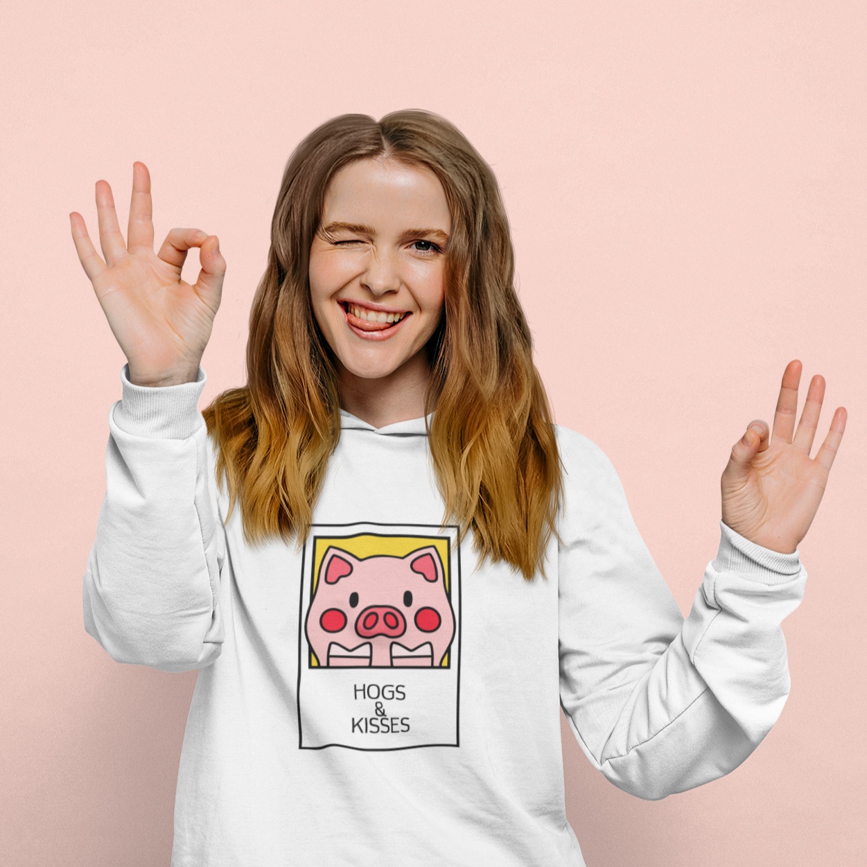 Hogs & Kisses Pig Hoodie