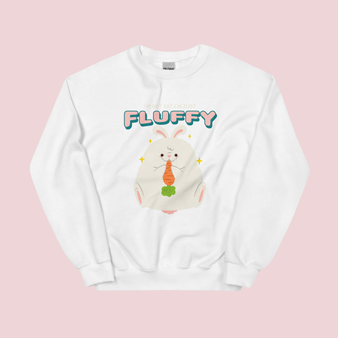 Funny Fluffy Bunny Unisex Sweatshirt