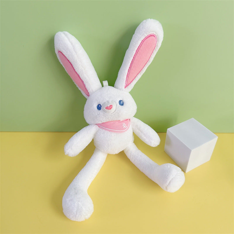 Pulling Ears Wonderland: Your Playful Rabbit Keychain Plush Toy