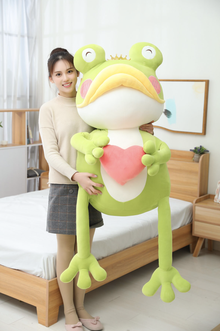 Cute Big Mouth Frog Plush Toy