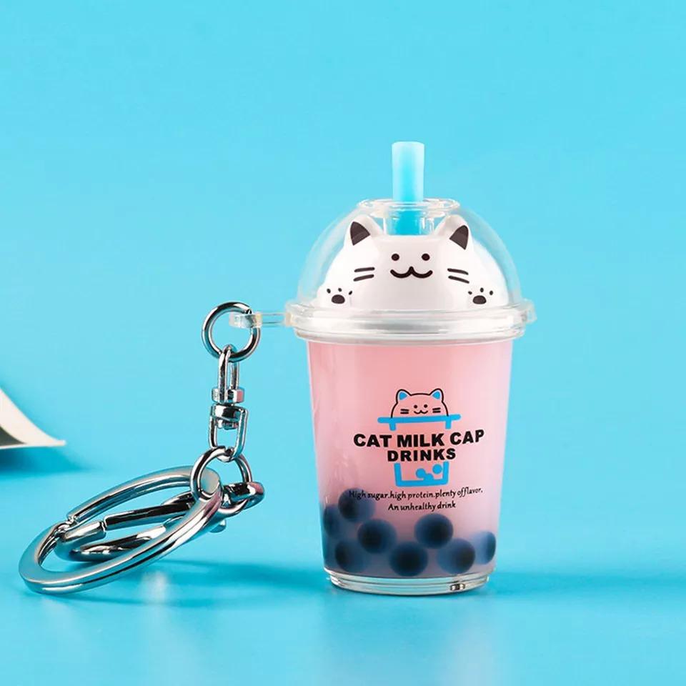 Cat Milk Keychain