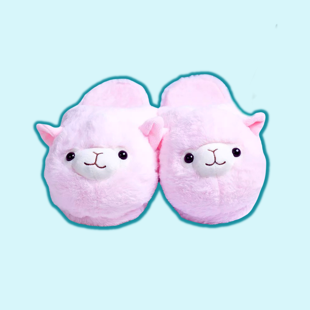 Cute Alpaca Sheep Slippers