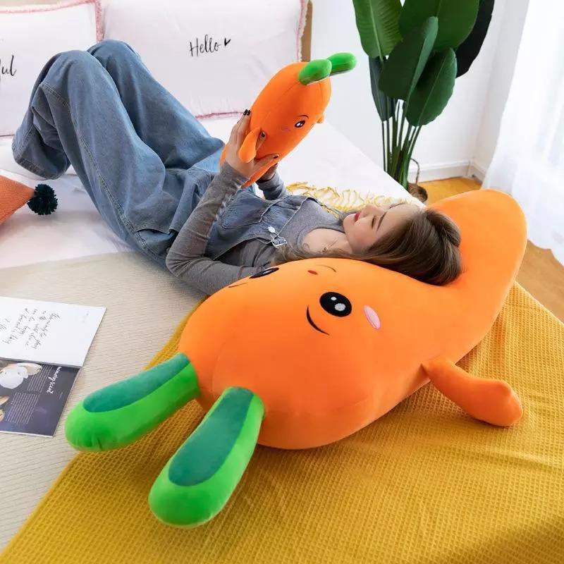 Carrot Vegetable Soft Stuffed Plush Pillow Toy