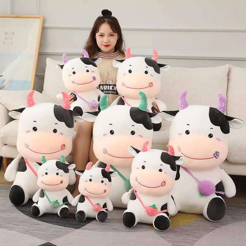 Kawaii Strawberry Cow stuffed animal