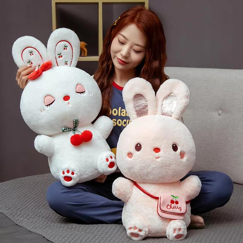 Lovely Rabbit with Cherry Plush