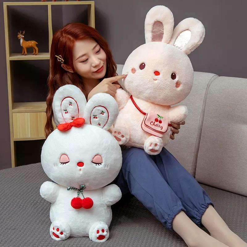 Lovely Rabbit with Cherry Plush