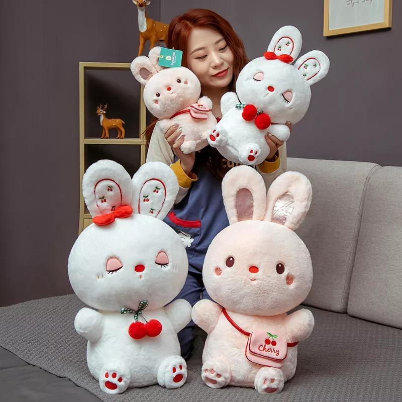 Lovely Rabbit with Cherry Plush