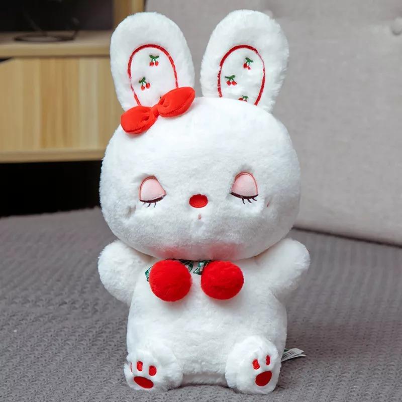 Lovely Rabbit with Cherry Plush