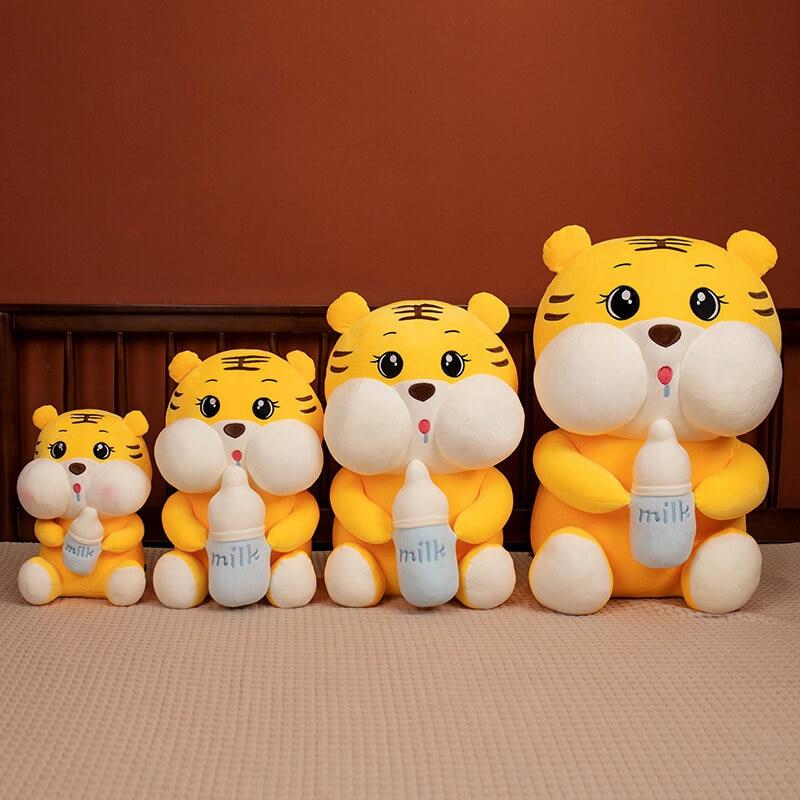 Tiger Hug baby bottle Plush Toy