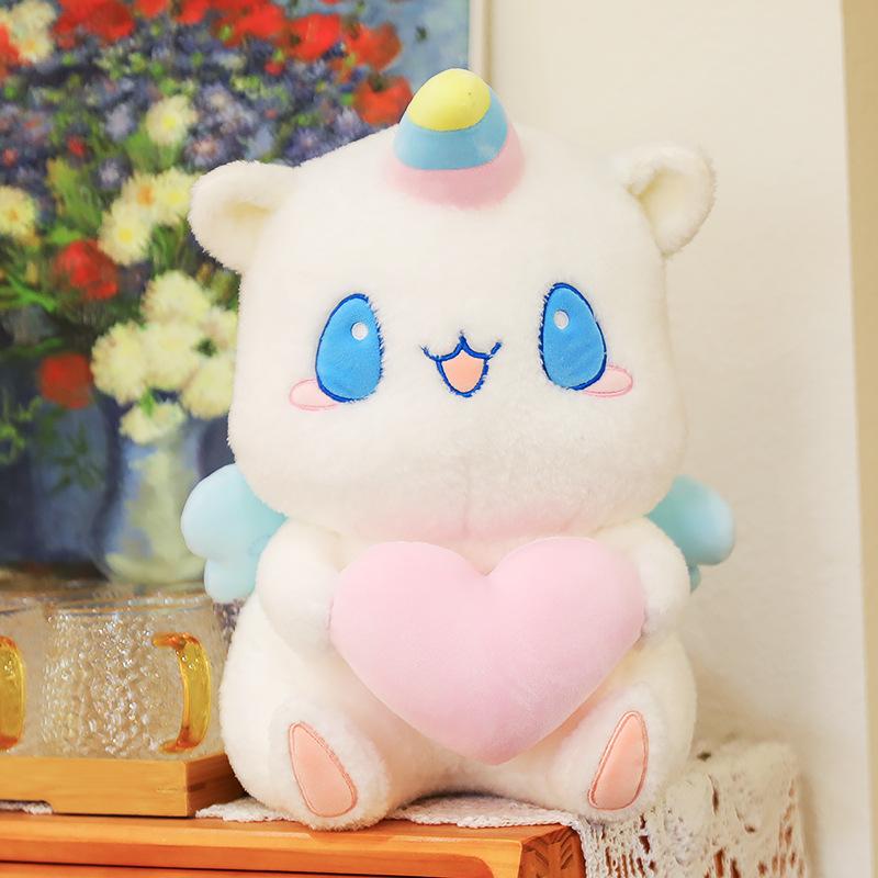 Unicorn Stuffed Animal with Pink Heart