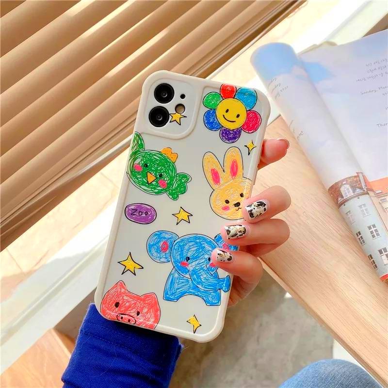 Kawaii Animals Phone Case for iPhone