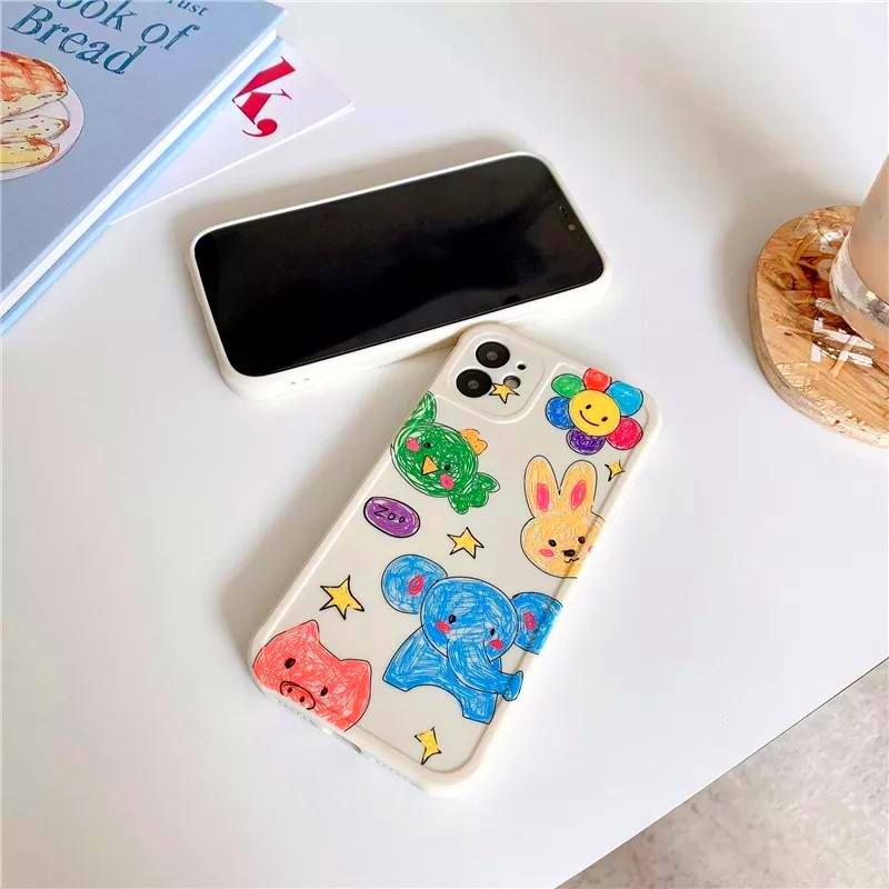 Kawaii Animals Phone Case for iPhone