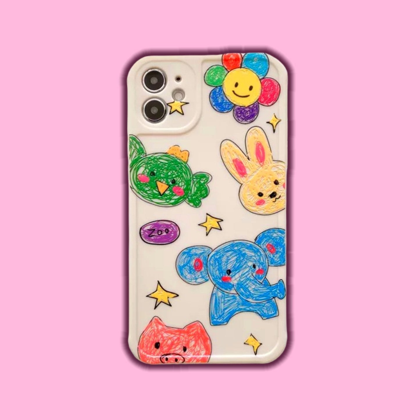 Kawaii Animals Phone Case for iPhone