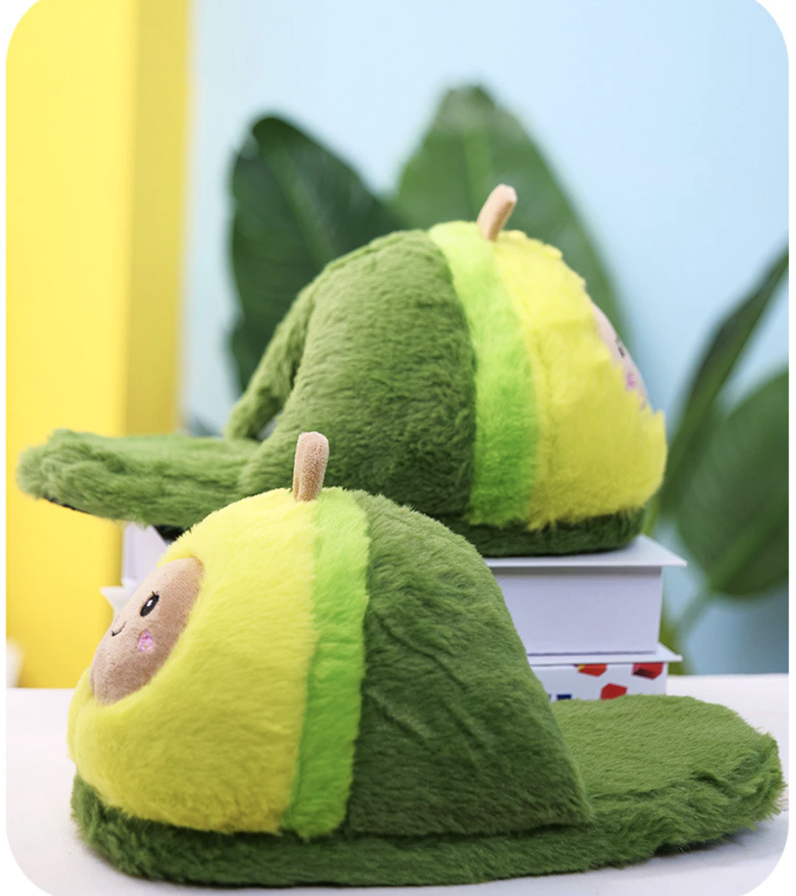 Kawaii Avocado Slippers