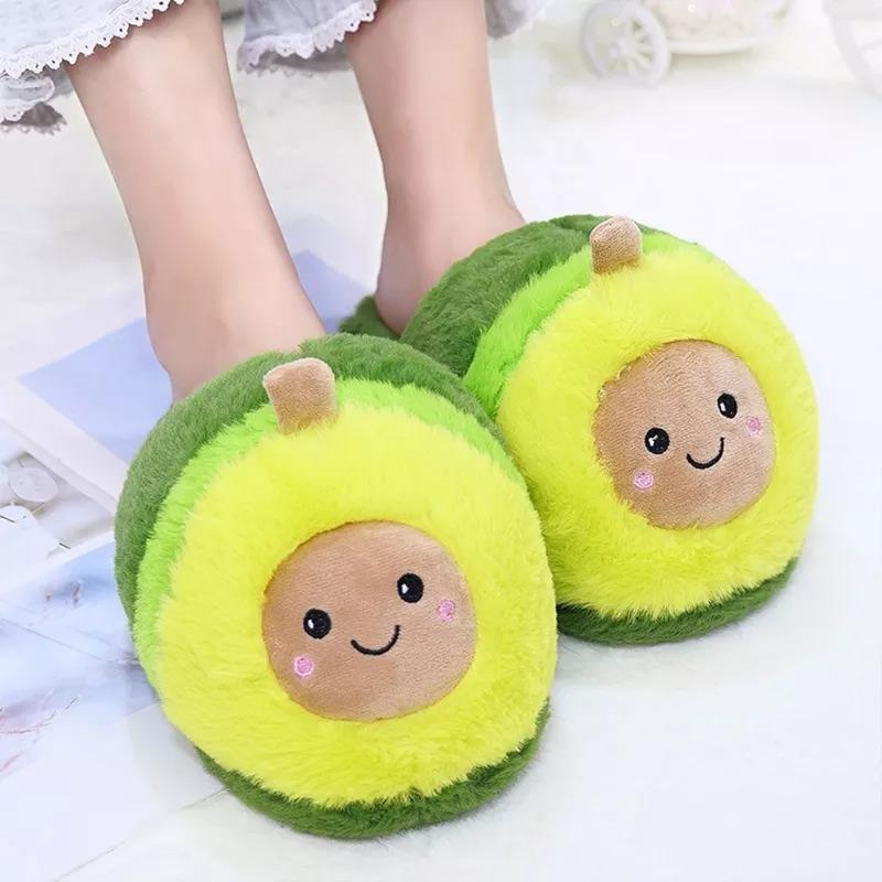 Kawaii Avocado Slippers